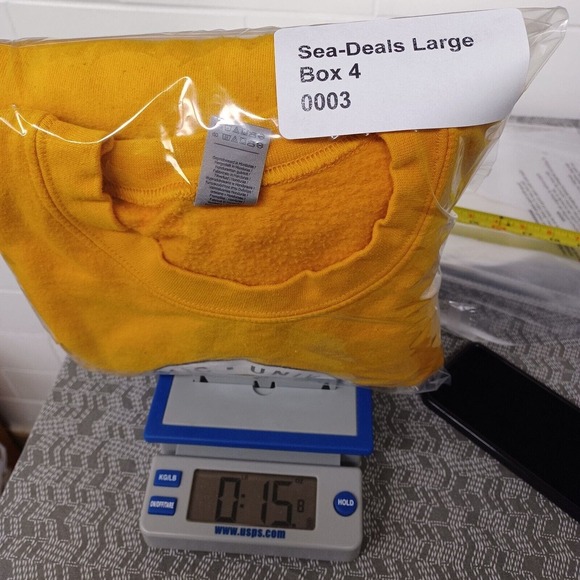 Pandemic University Sweatshirt Mens XL Yellow Gildan Fleece Pullover Long Sleeve - Picture 12 of 12